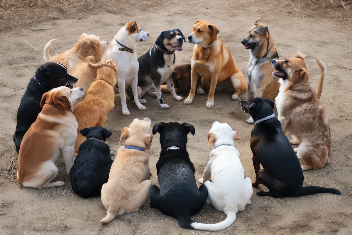 adiestramiento canino en grupo